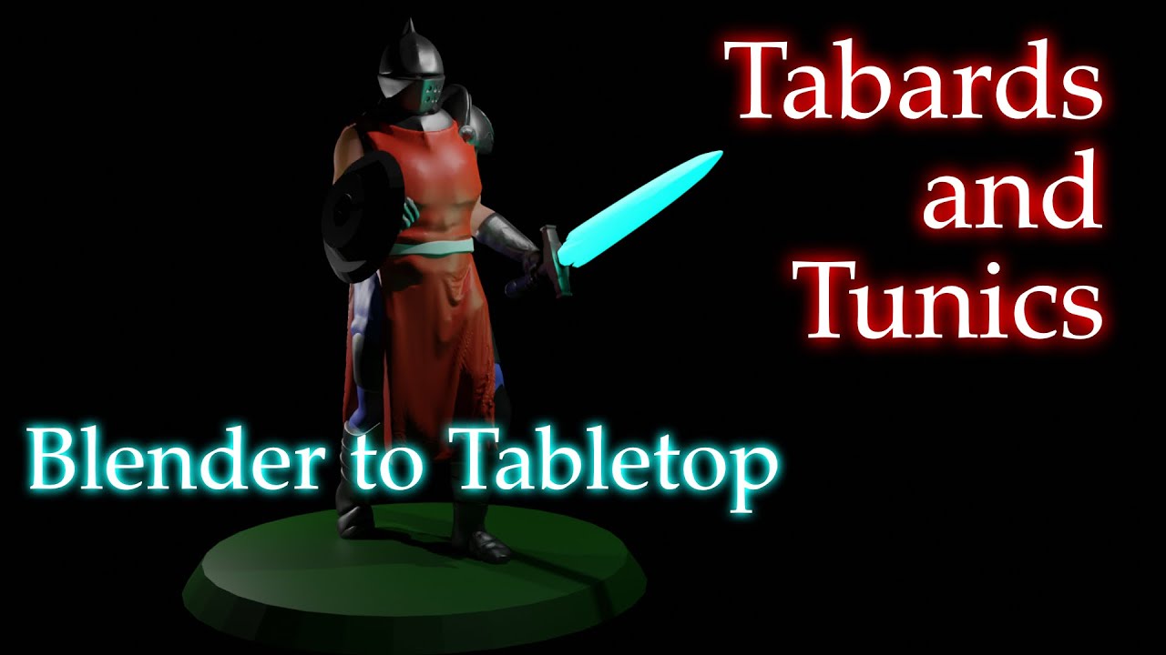 Blender to Tabletop - Tunics and Tabards (clothes)
