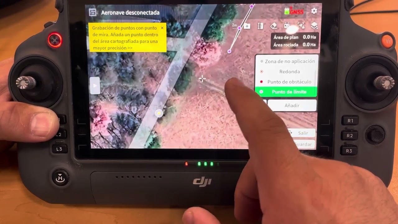 Creación de mapas para aplicación con dron Agras T50