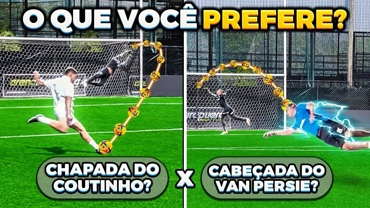 VOCÊ PREFERE CHAPADA DO COUTINHO ou GOL DE PEIXINHO DO VAN PERSIE? (O CL9 TAVA IMPOSSÍVEL HOJE) 😱