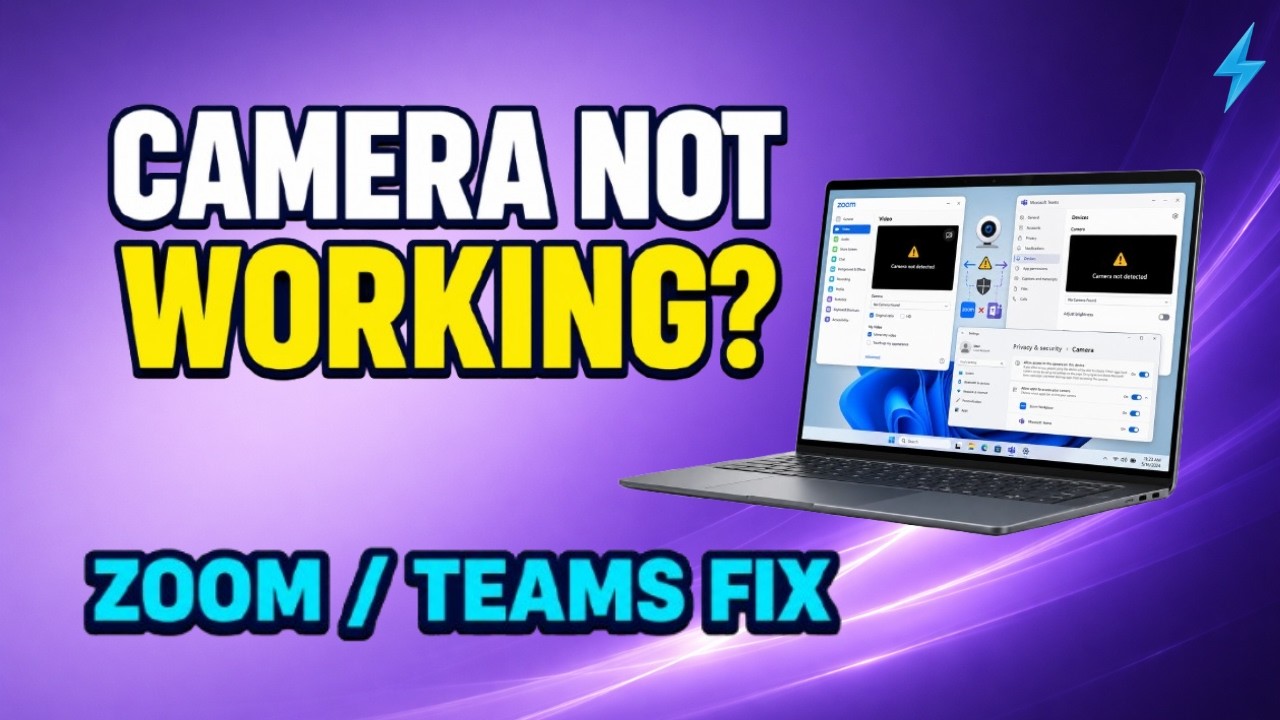 Camera Not Working in Zoom or Teams? Fix Permissions & Conflicts (Windows 11)