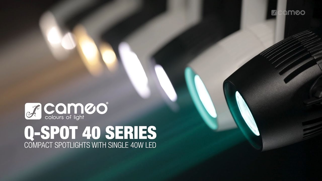 Cameo Q-SPOT Series - Compact spotlights with single 40W LED