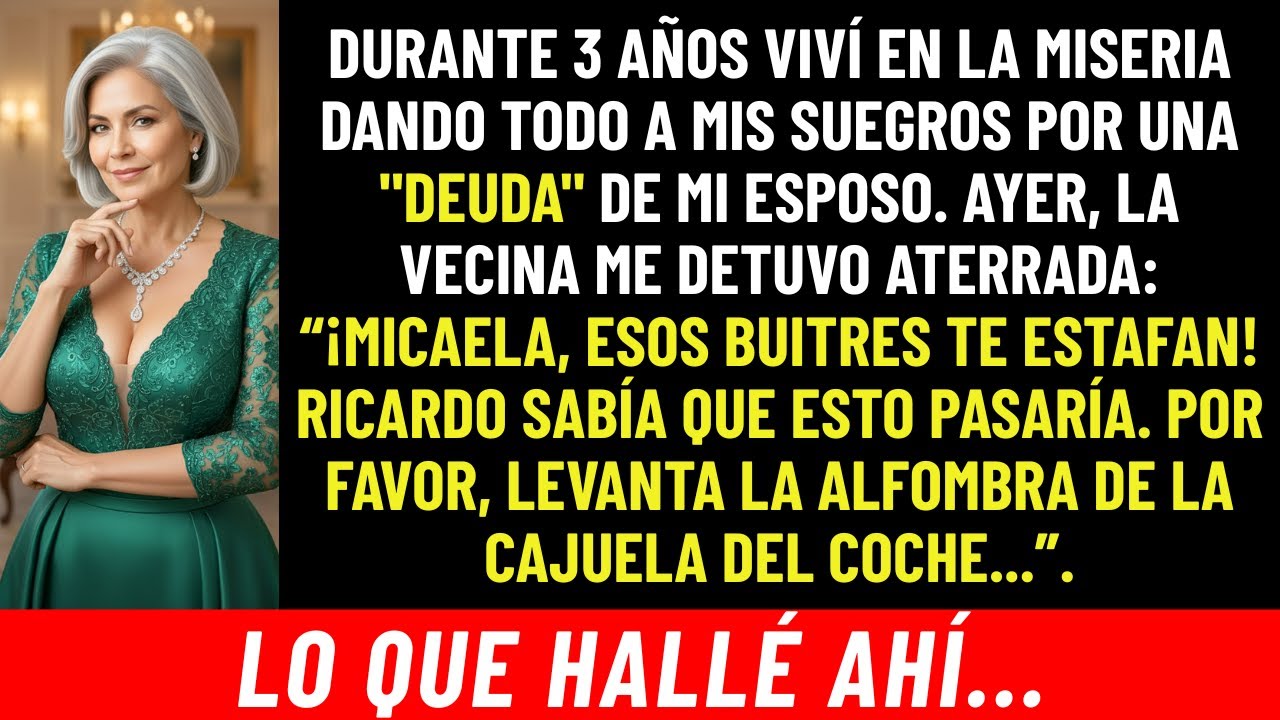 Mi suegra me cobró una deuda por 3 años. Abrí el auto de mi esposo y leí Ellos te mienten.
