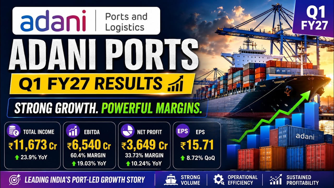 🔥 Результаты Adani Ports за I квартал 2027 финансового года &mdash; ШОКИРУЮЩАЯ маржа EBITDA 60%! 🚢📊