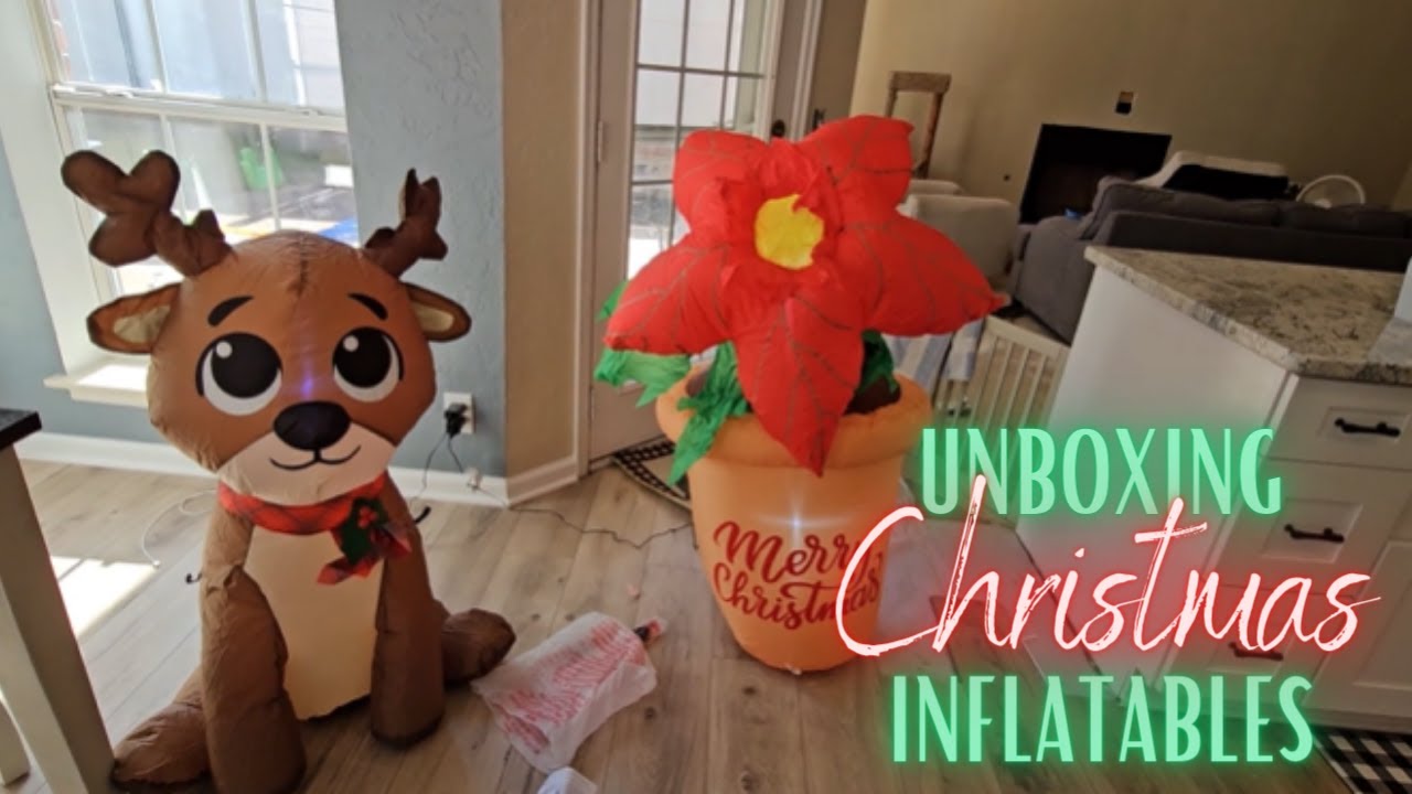 Unboxing New Christmas Inflatables From Walmart! #inflatable #christmas #blowup #unboxing