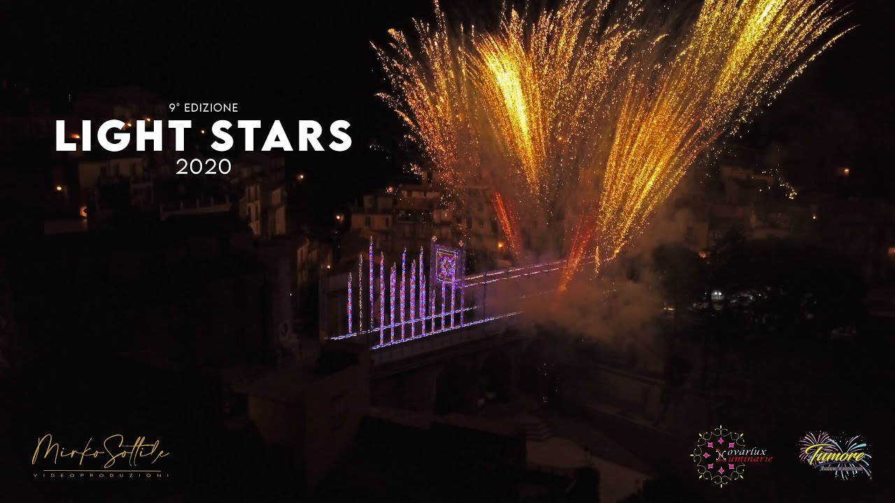 LIGHT STARS 2020 // NOVARA DI SICILIA (ME) // SPETTACOLO LUMINOPIROMUSICALE