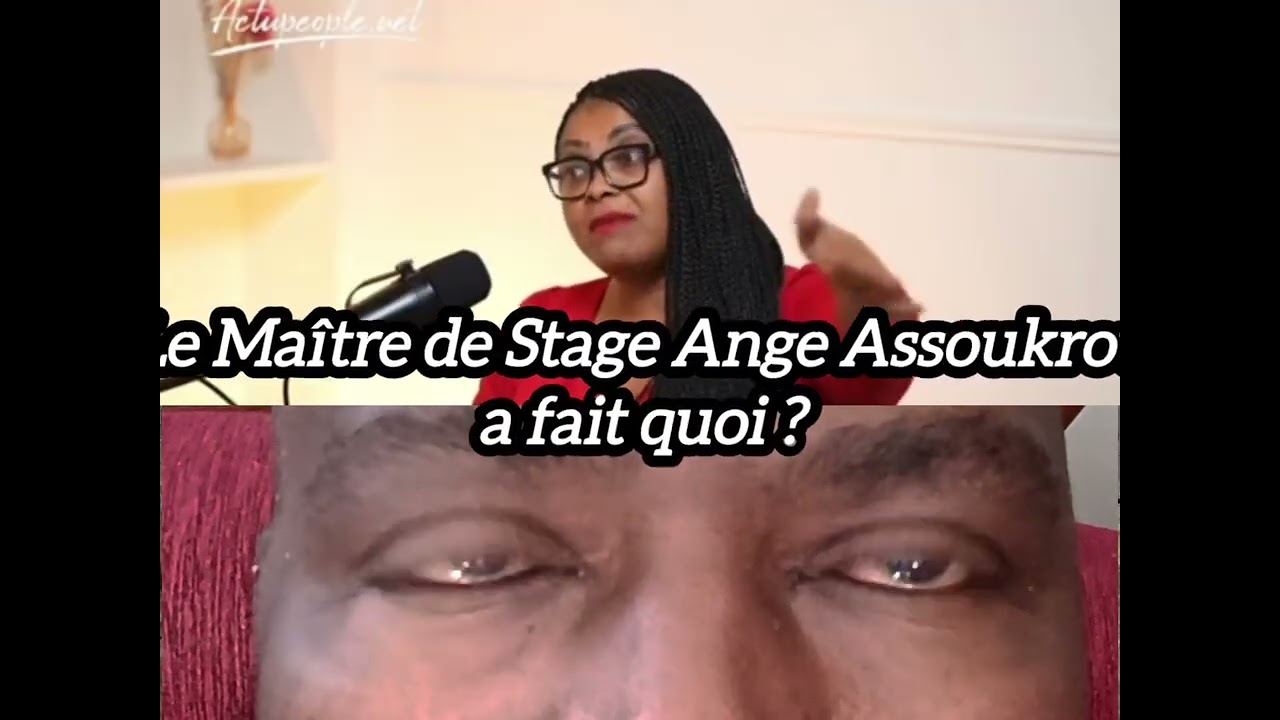 Le nom du Maître de Stage Ange Assoukrou fait quoi ici ?