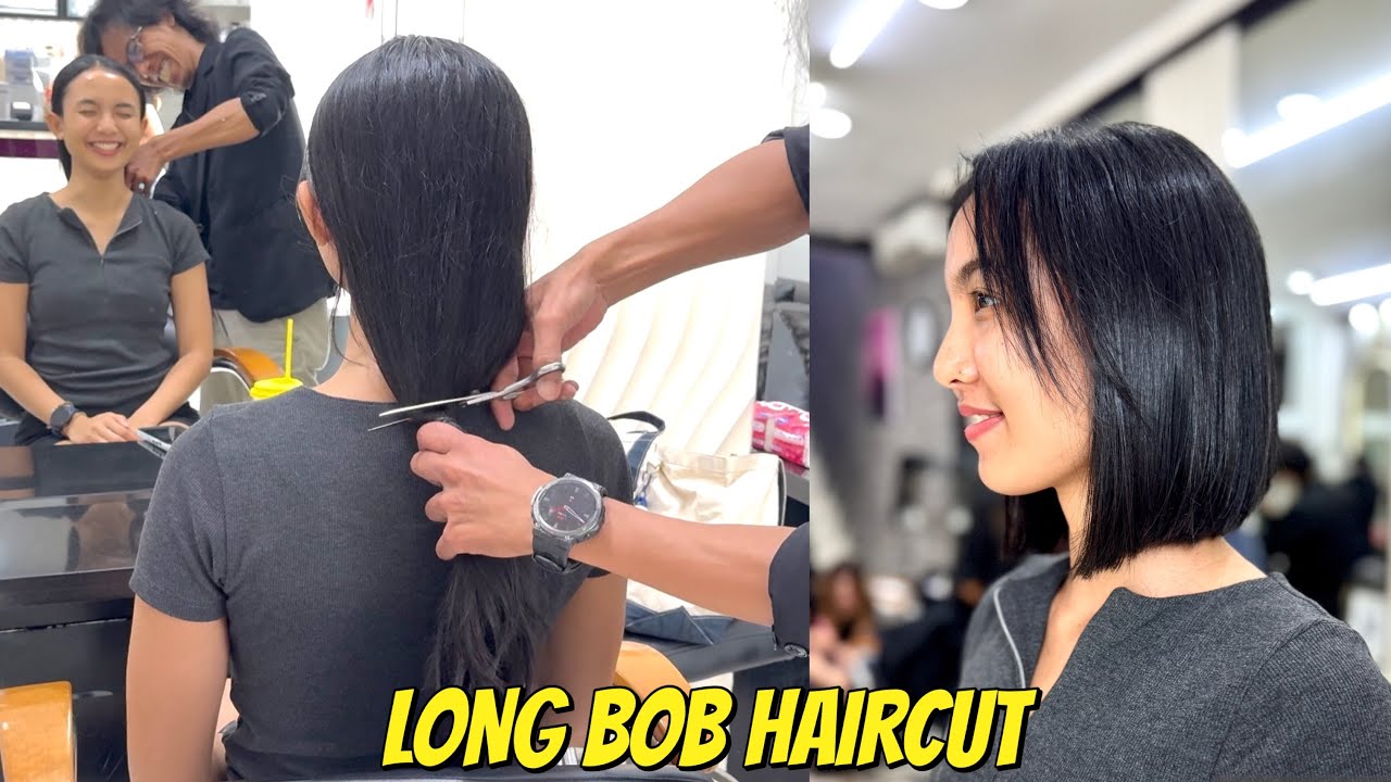 LONG BOB HAIRCUT | POTONG RAMBUT BOB | Hair Transformation | ASMR | Hairstyle