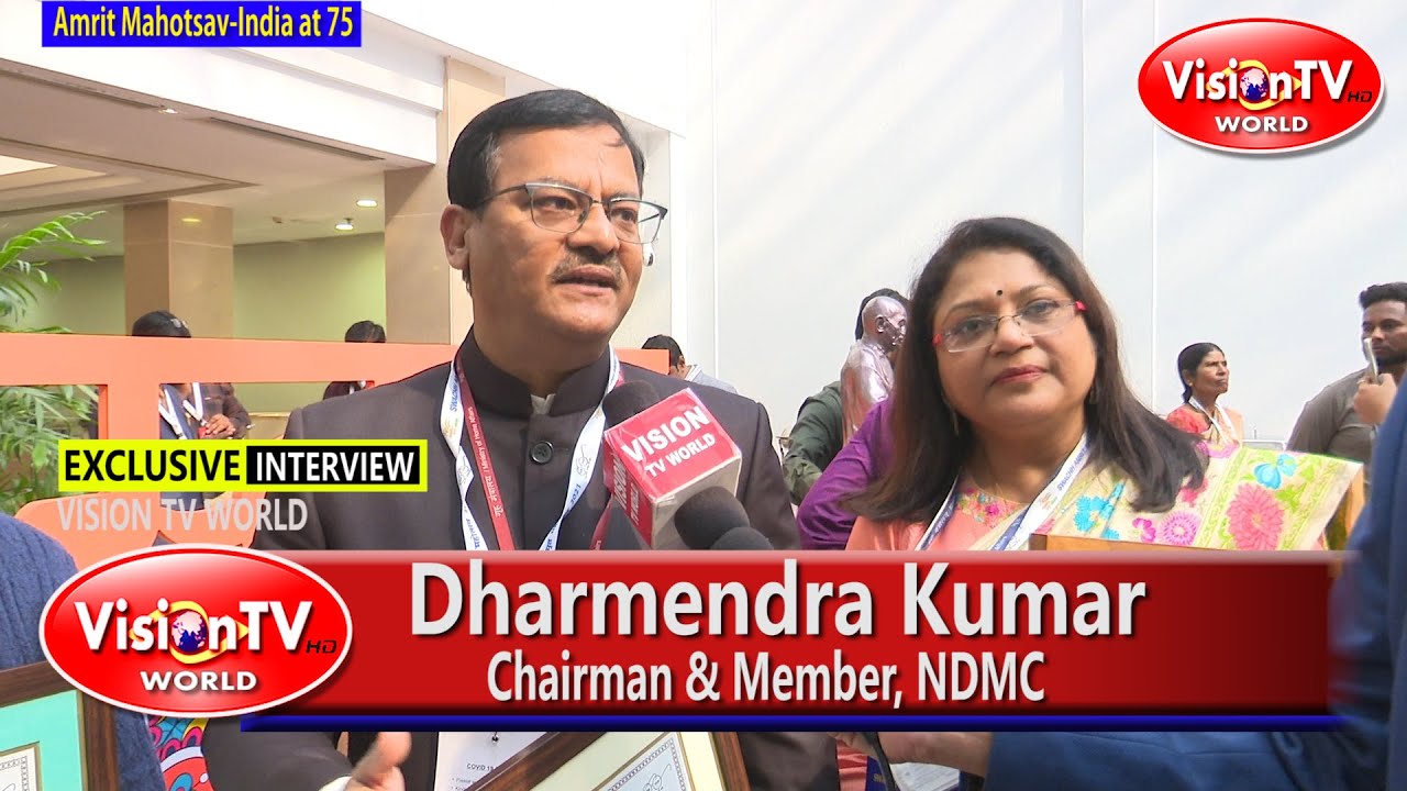 Dharmendra-Chairman, #NDMC on Award in #SwachataSarvekchan 2021 of Min of Housing & Urban Affairs