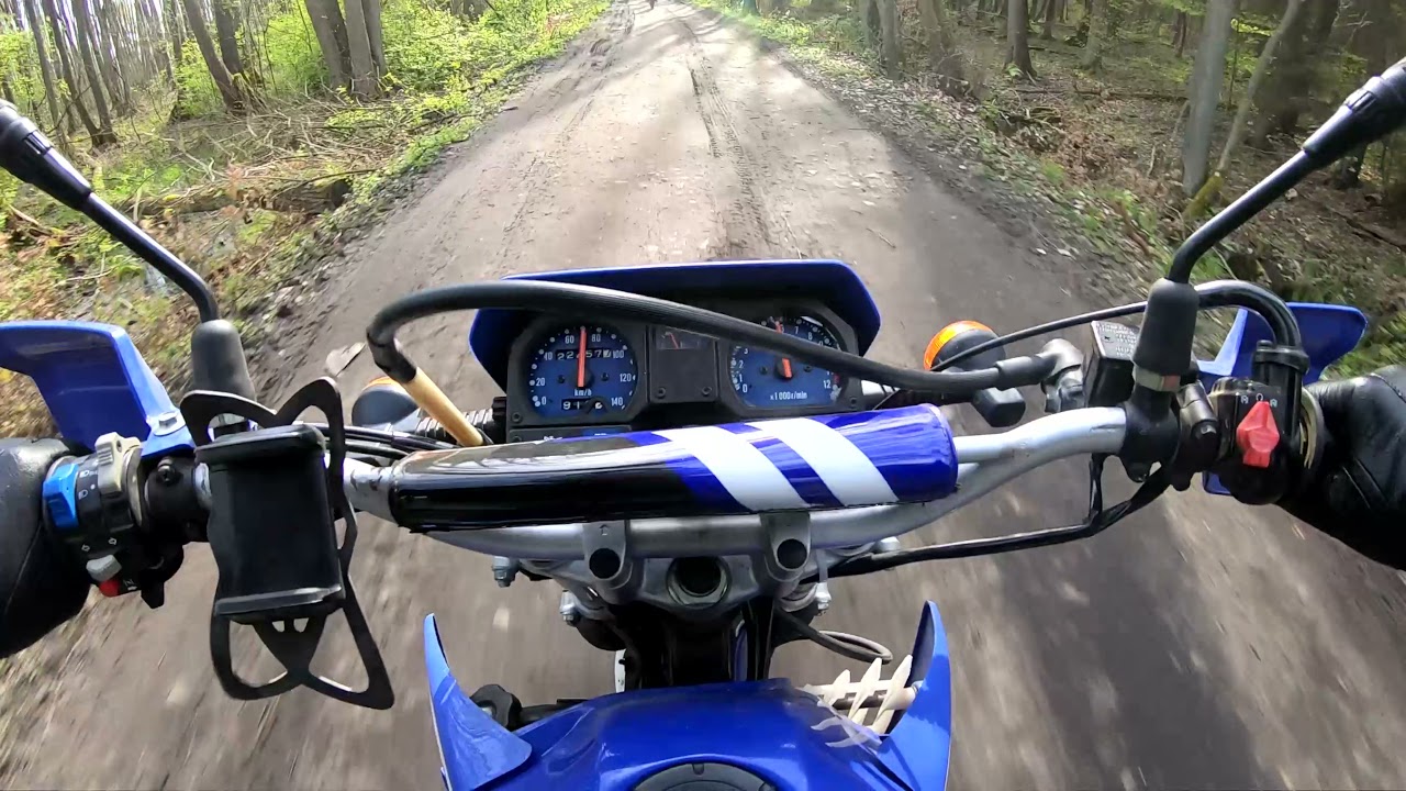 Pierwsze kroki na enduro, wyprawa nad jezioro - Kawasaki KMX 125