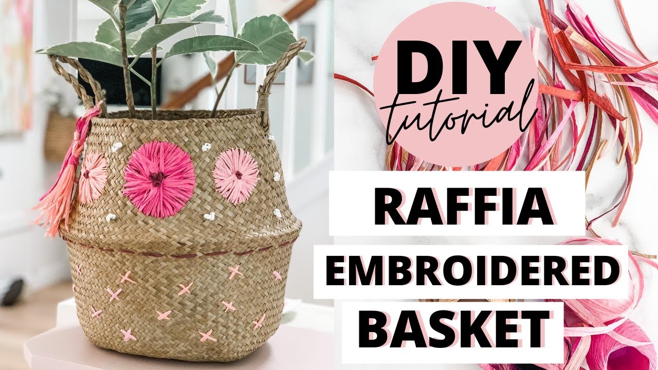 How to Embroider a Basket with Raffia | by Michele Baratta