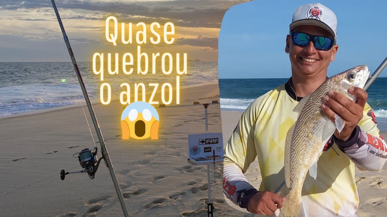 PESCA DE PRAIA COM CAMARÃO, LULA E SARDINHA DE ISCA.