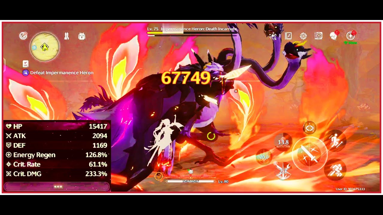 SOLO CHANGLI VS WORLD BOSSES DPS F2P BUILD WUTHERING WAVE_DPS CHANGLI VS IMPERMANENCE HERON