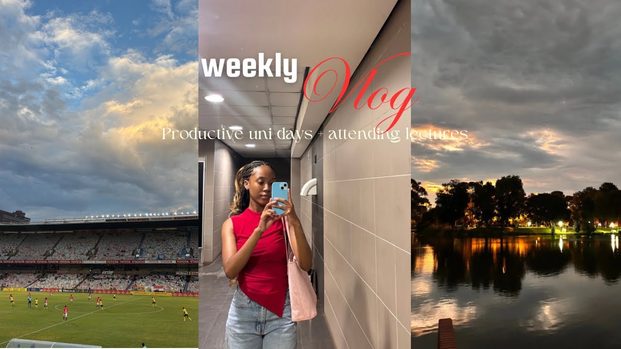 Vlog: Productive days as a UFS student + Test week + Let’s go watch soccer