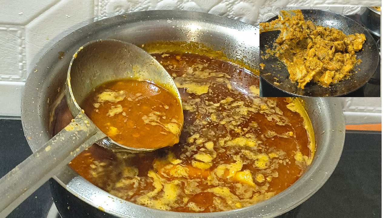 देशी कोंबडीच चमचमीत चविष्ट तव्यातल सुकं चिकन आणि झणझणीत रस्सा | #recipe #bhartiskitchen 