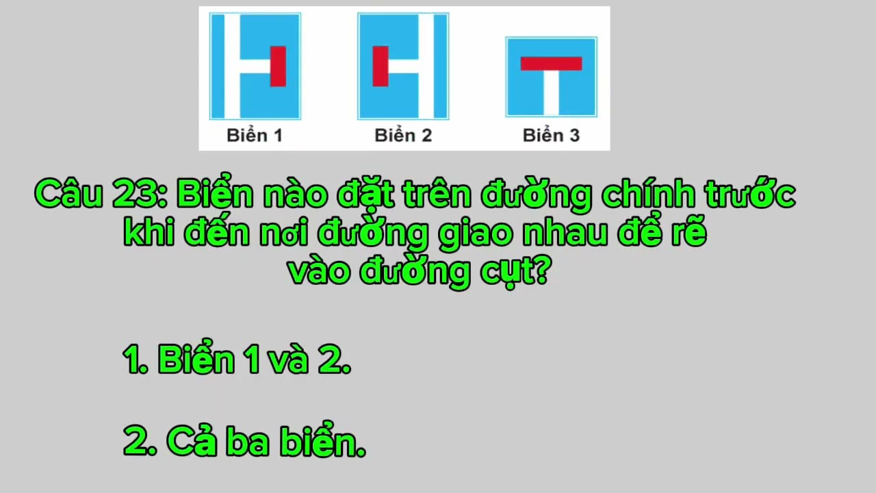 600 câu ôn thi bằng lái xe hạng B năm 2025 đề số 9 từ câu 21-25