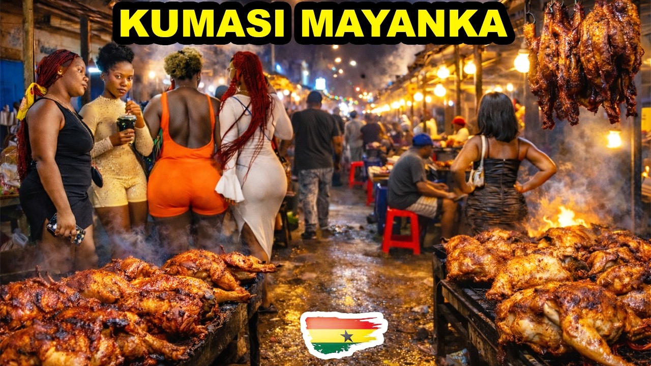Уличная еда в сельской Африке | Кумаси Мааянка Гана