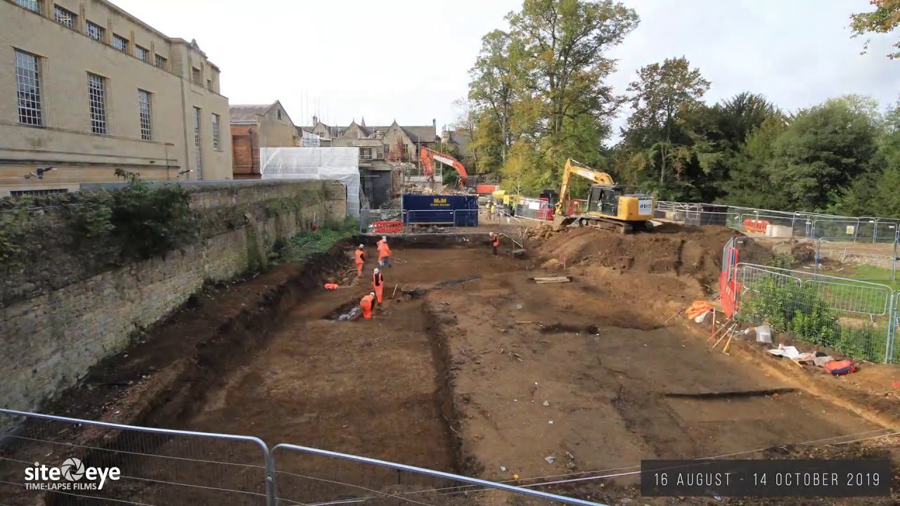 Levine Building, Trinity College, Oxford (timelapse) - Part 1, Levine Building site clearance