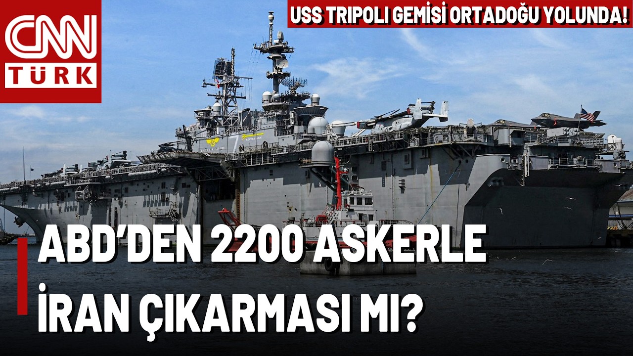 ABD'nin USS Tripoli Gemisi Ortadoğu Yolunda, ABD Basınından Çarpıcı İddia: 