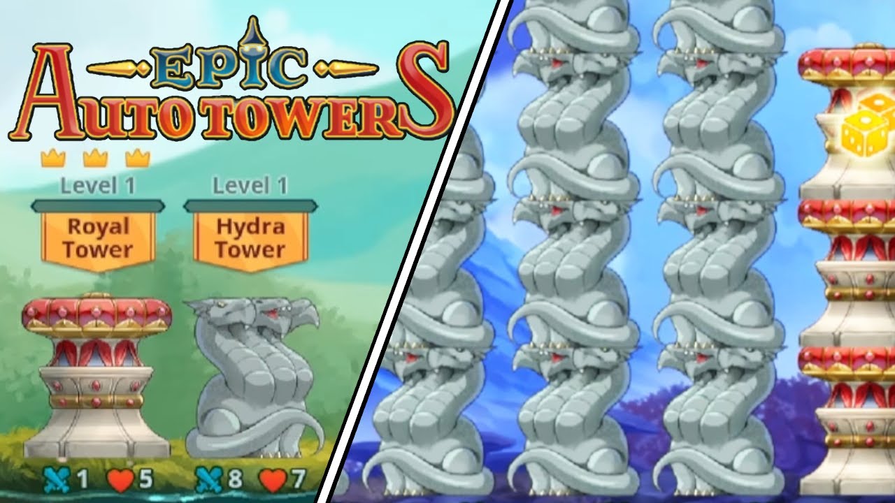 Crazy Hydra Only Game! Autobattler Tower Defence Rougelike! | Epic Auto Towers