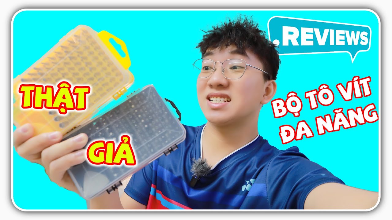 Review bộ tua vít đa năng 115 chi tiết thật giả trên Shopee | Phúc Reviewer