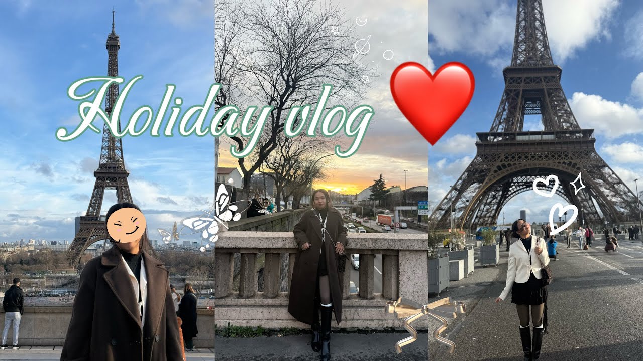 Holiday mode: ON || Lost in the Rain | Cold Walk Vlog #paris #tibetanvlogger 