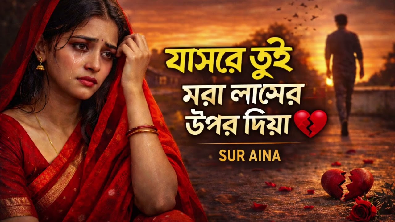 যাসরে তুই মরা লাশের উপর দিয়া 💔 | Heart Touching Bangla Sad Song | Sur Aina/#banglasadsong