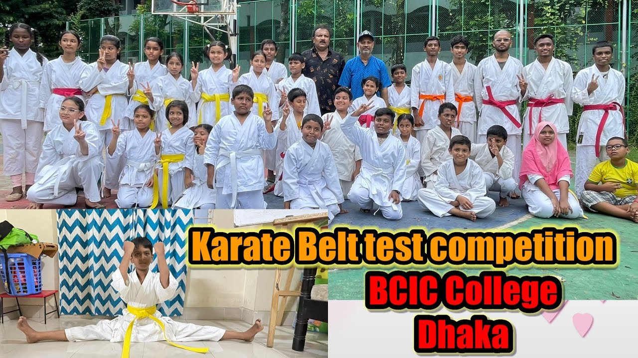 BCIC School & College Mirpur Dhaka || Karate Belt Test || Competition