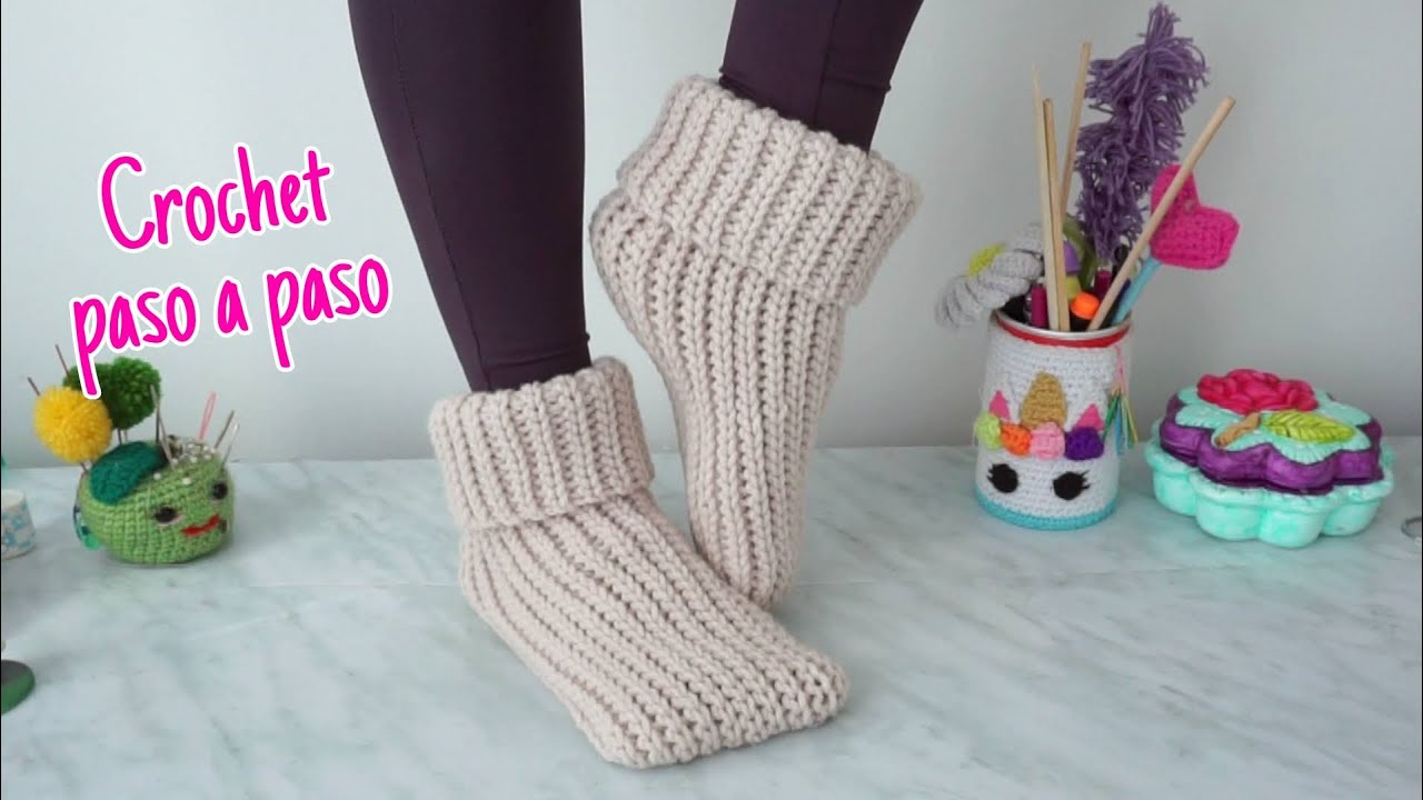 Pies calentitos 🥰 crochet paso a paso