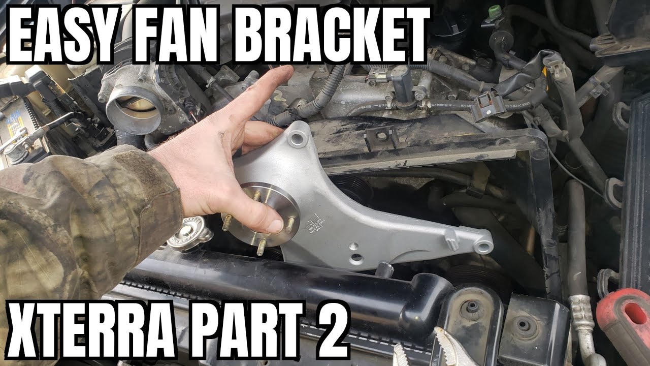 Как заменить кронштейн шкива вентилятора Nissan Xterra 2005 2015 2014 2013 2012 2011 2010 2009 20...