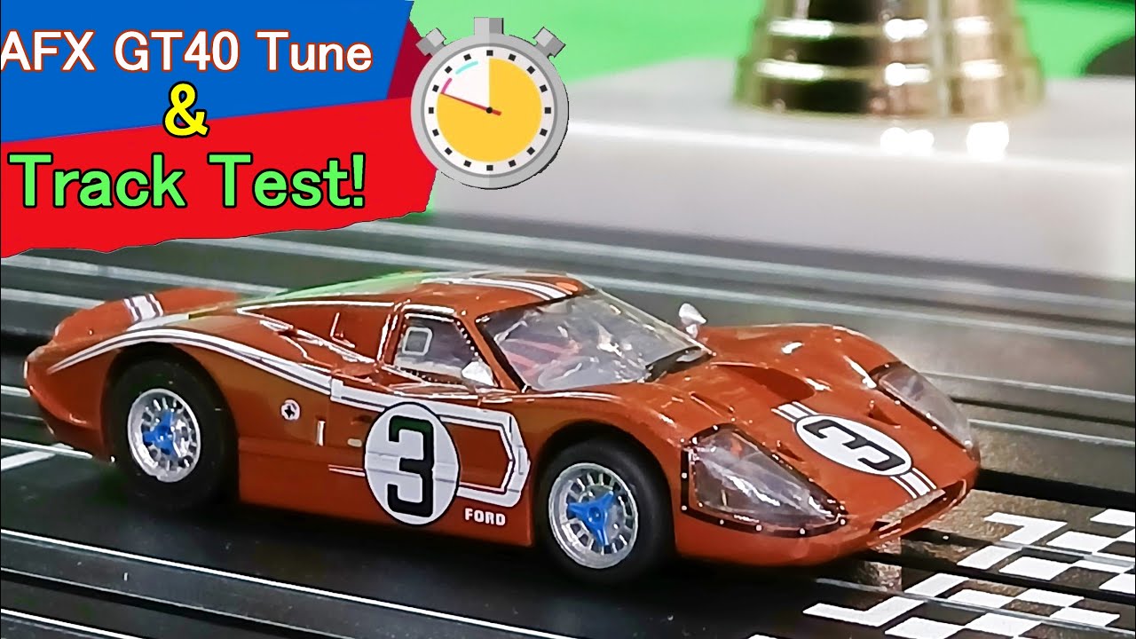 AFX Mega G + Ho Slot Car GT 40 Tune & Track Test!
