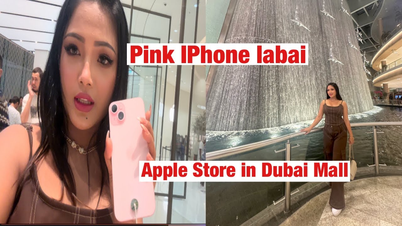 iPhone 15promax ni price aa jah khom kha aiyuuu😍Apple Store in Dubai Mall || fountain show