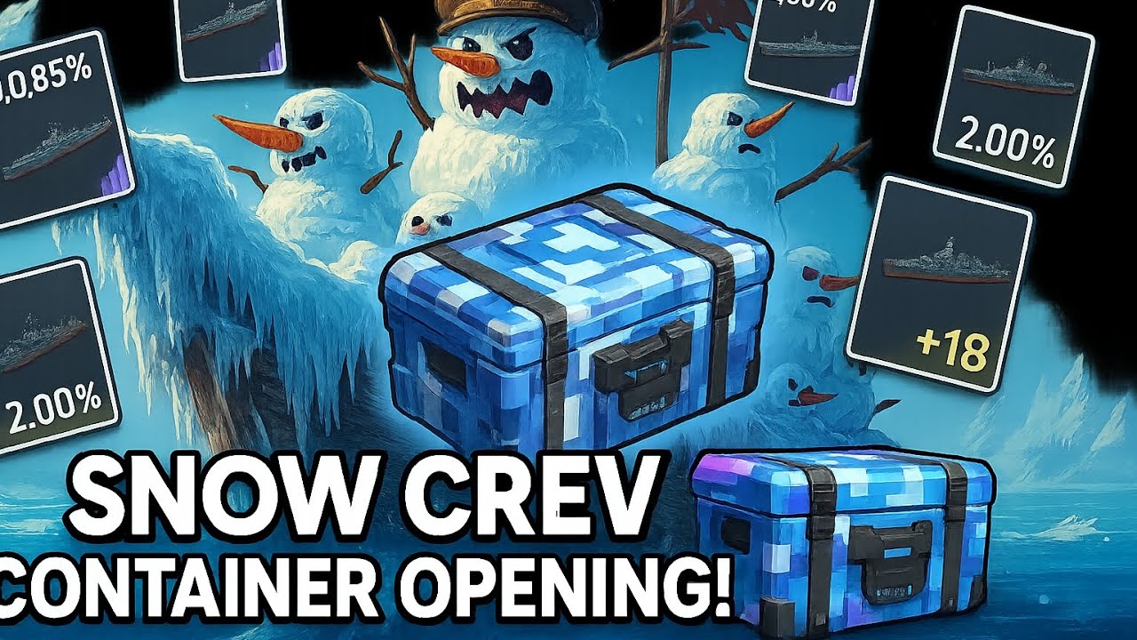 Testing My Luck 🍀🤞 (Part 2): Snow Crew Event Flagship Container Opening | Modern Warships