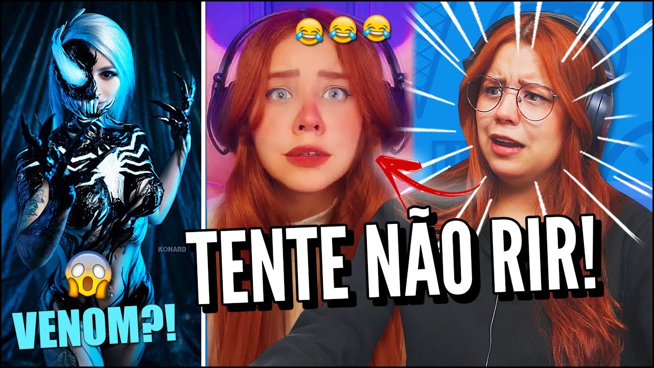 JOVENS REAGEM A OS MELHORES TIK TOK DE COMÉDIA - TENTE NÃO RIR -  VENOM TÁ DIFERENTE