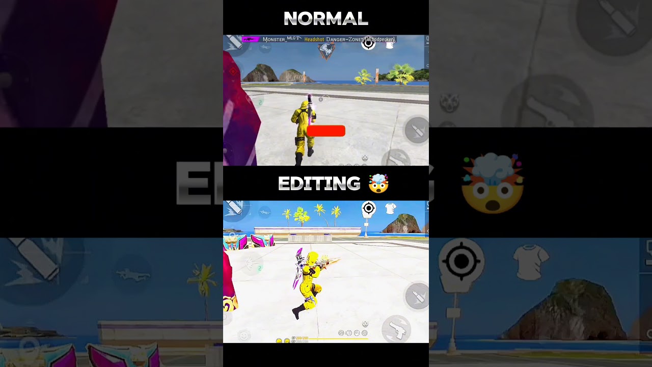 Normal + Editing 🚀 1410 gaming video editing 🤯