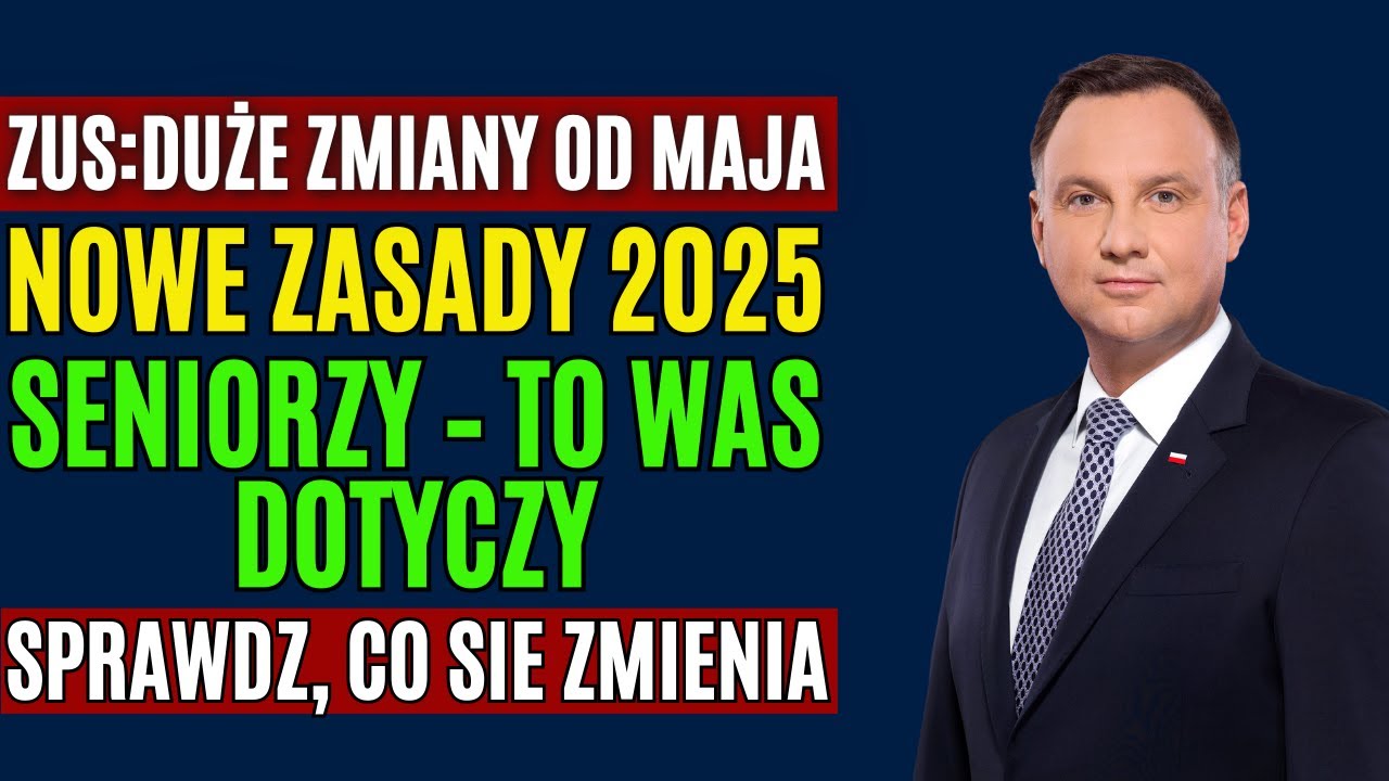 🚨 ZUS ogłasza Duże Zmiany Emerytalne od Maja 2025! Seniorzy, sprawdź koniecznie!
