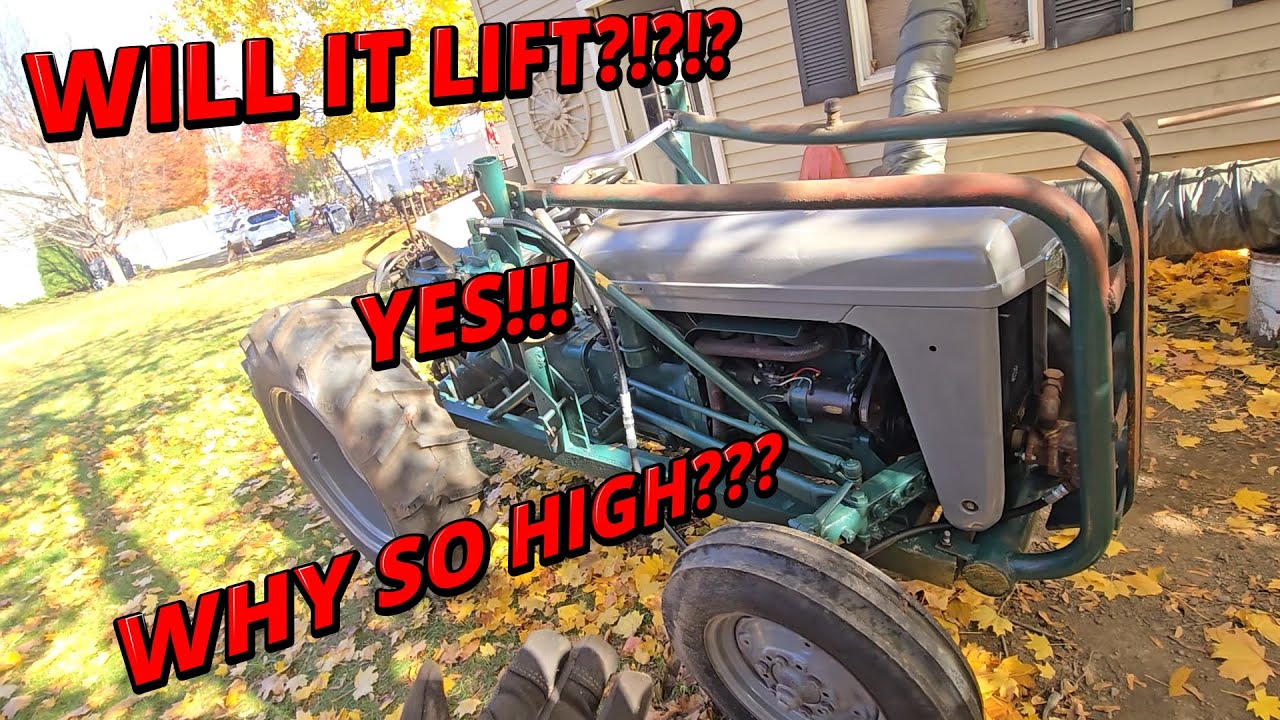 Гидравлические испытания тракторного погрузчика Massey TO-35!!! Поднимет ли он?!?!