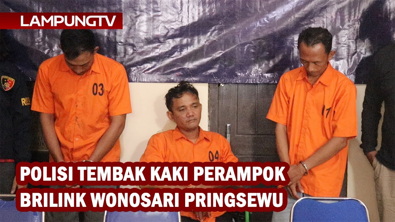 Polisi Tembak Kaki Perampok BRILink Wonosari Pringsewu
