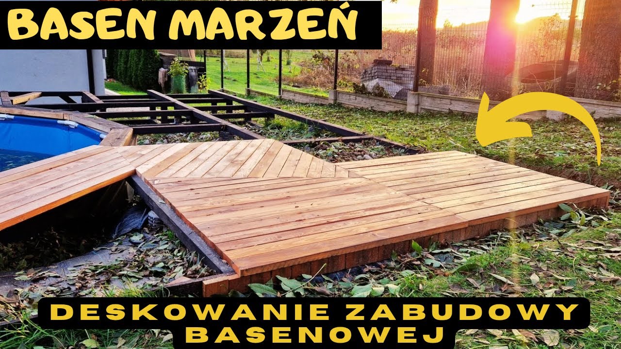 Basen Marzeń! Deskowanie zabudowy basenu stelażowego! #swimmingpool #pool #basen #schwimmbad #diy