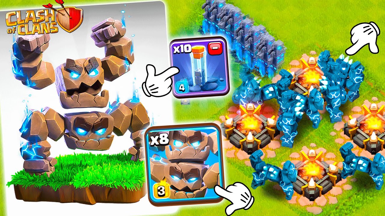 ЭТО НАДО ФИКСИТЬ! ЭТО ИМБА! ГОЛЕМЫ И ТОТЕМ В СОЛО! - CLASH OF CLANS