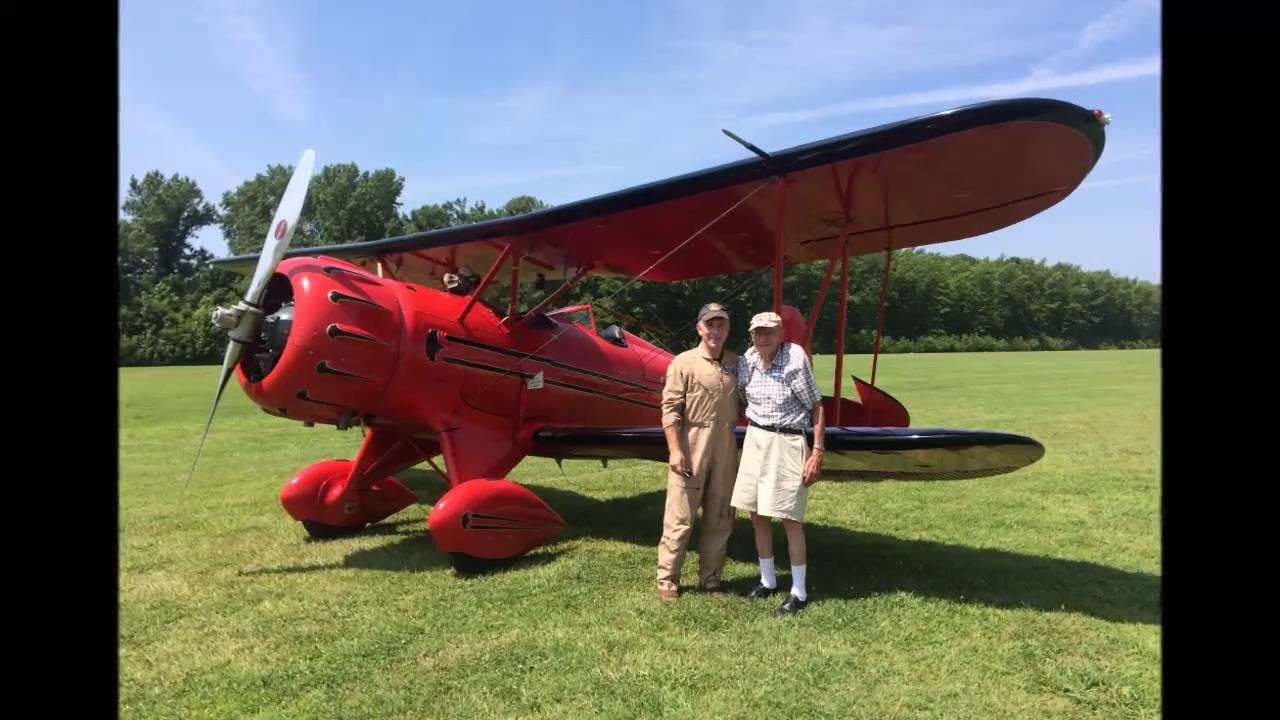 Flight In A Waco YMF-5