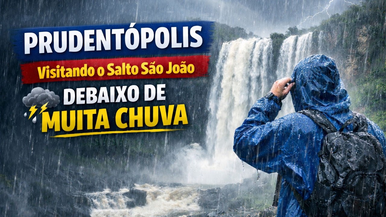 🚗 VIAGEM PELO PARANÁ | VISITANDO O SALTO SÃO JOÃO NA CIDADE PRUDENTÓPOLIS - 4K ULTRAHD