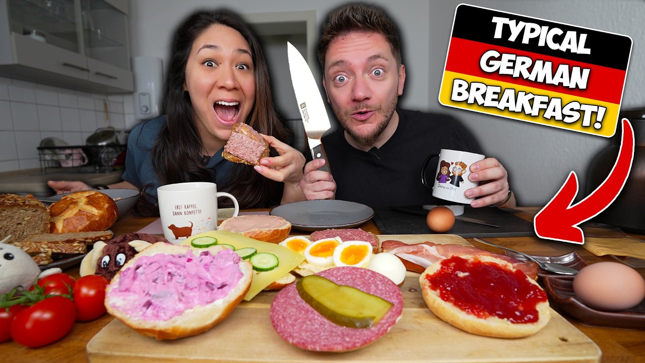 Typical GERMAN BREAKFAST! (Frühstück Culture)