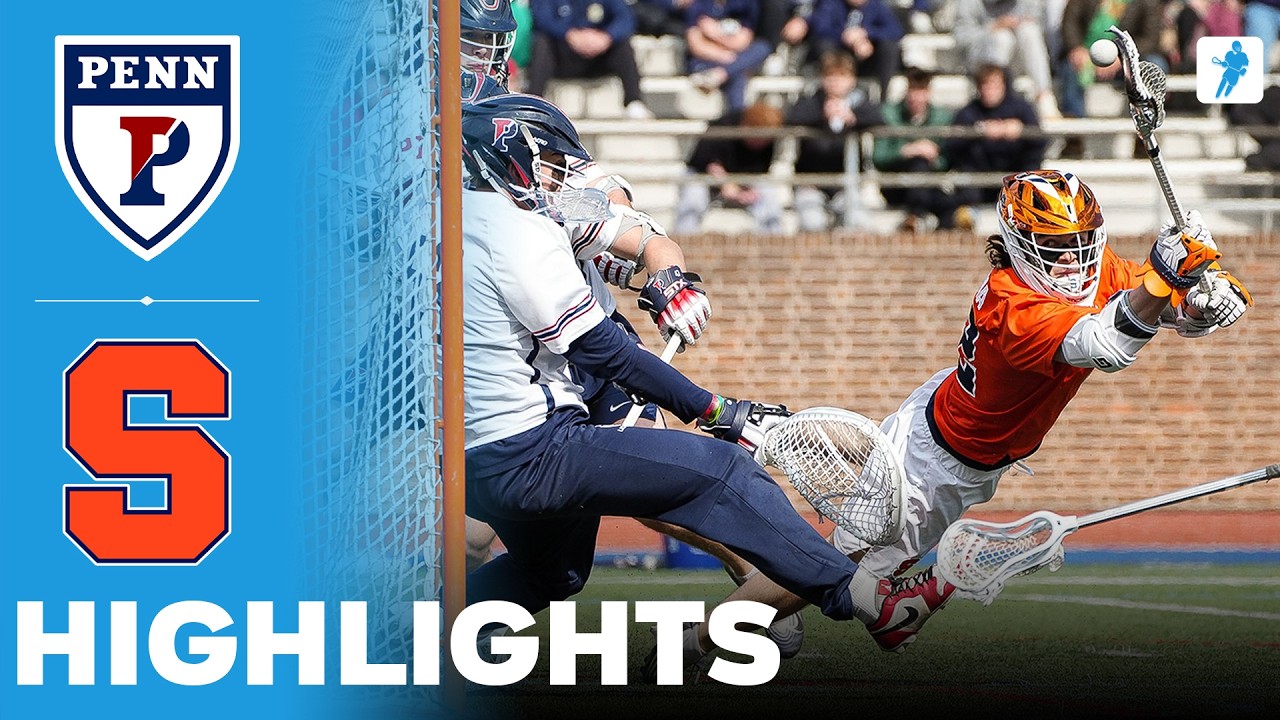 Penn vs Syracuse | NCAA College Lacrosse | Highlights - March 01, 2026