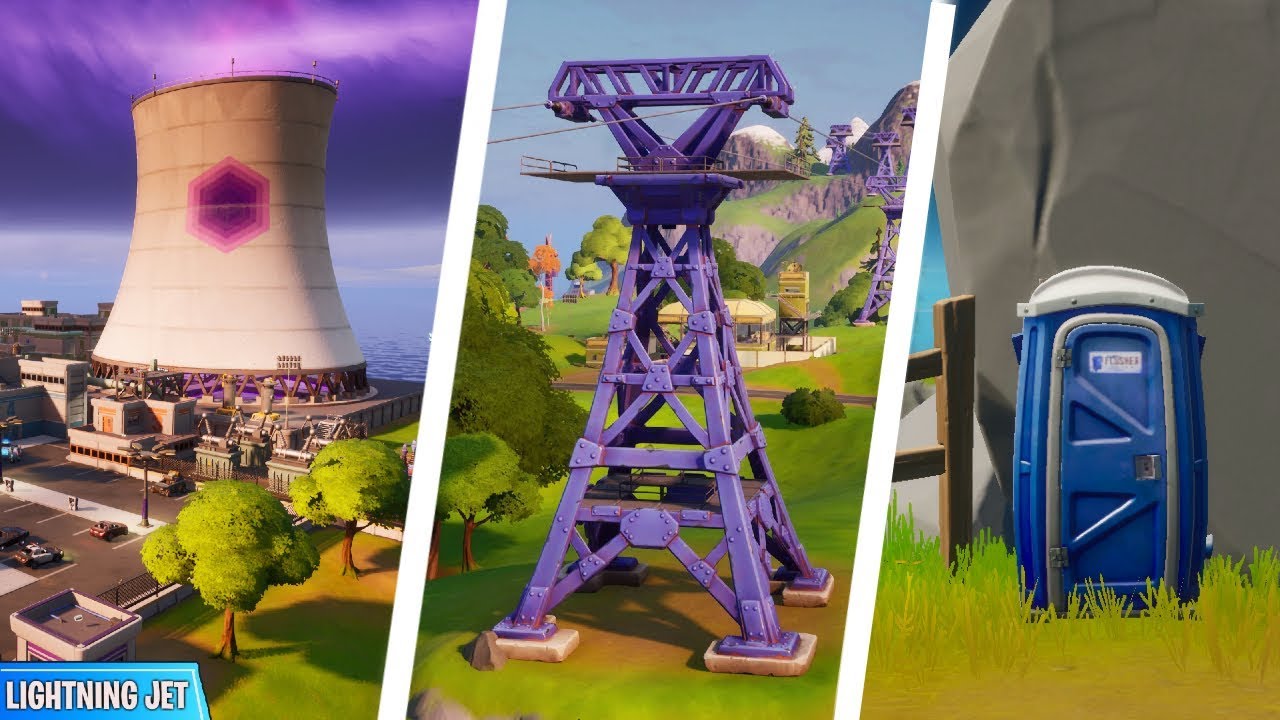 Ride the Steamy Stacks, a Zipline, and use a Secret Passage in a single match - Fortnite