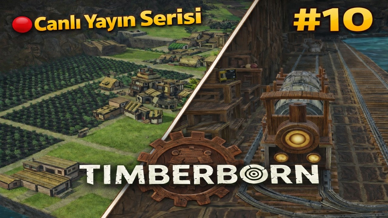 #10 | 🔴Timberborn Yeni Şehirler!!!...| Canlı Yayın Serisi | Şehir Kurma Simülasyon Öğretici Türkçe