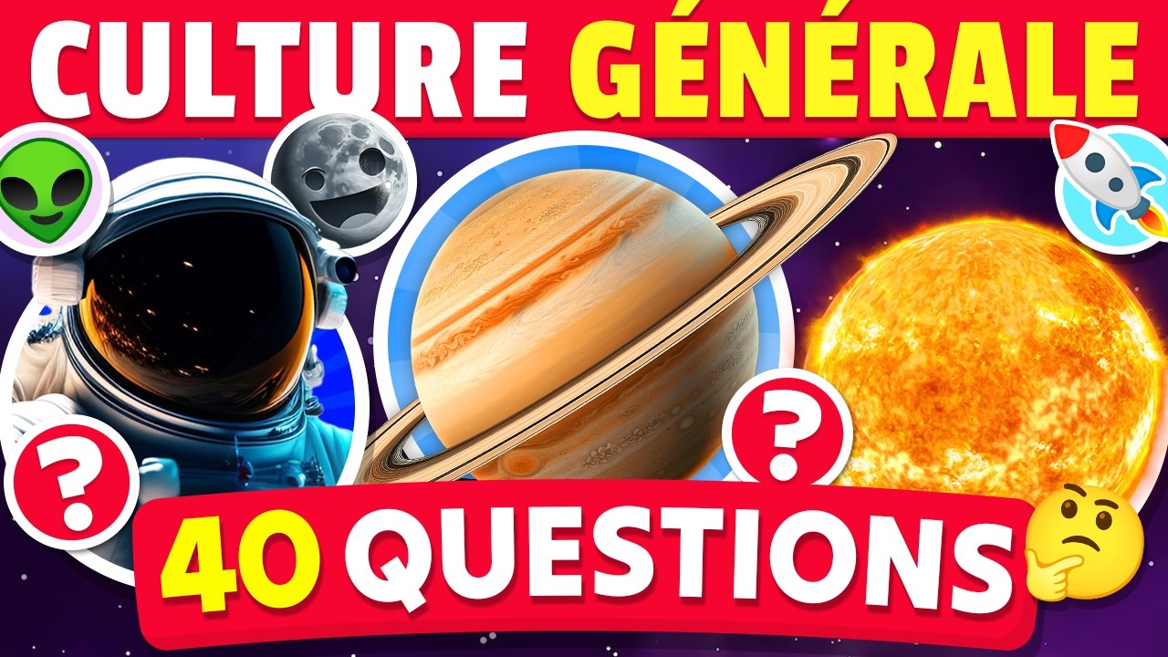 👨‍🚀 Connais-tu le SYSTÈME SOLAIRE...? 🚀 Quiz Culture Générale 🌌☀️🪐