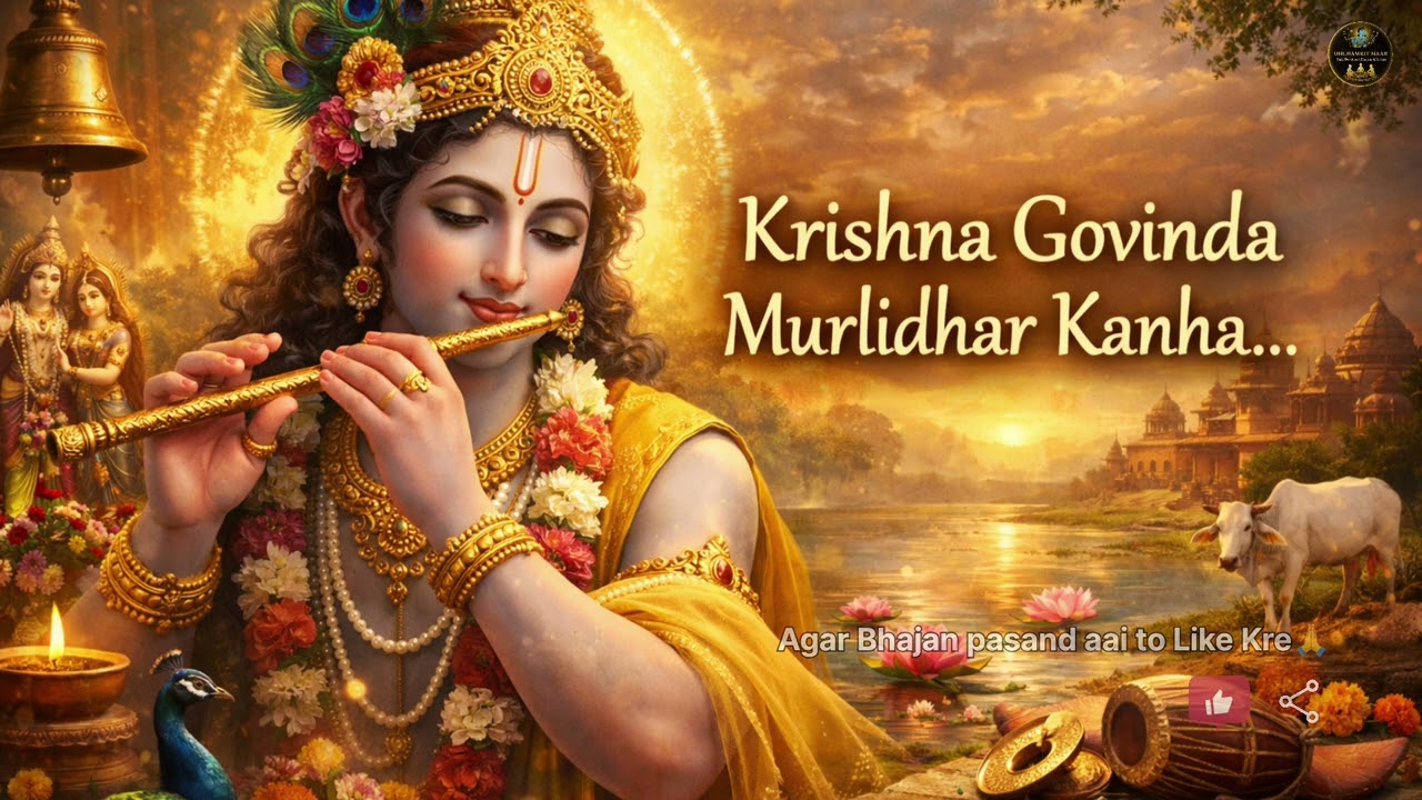 Krishna Govinda Muralidhar Kanha – Divine Krishna Chant for Peace & Bhakti 🙏
