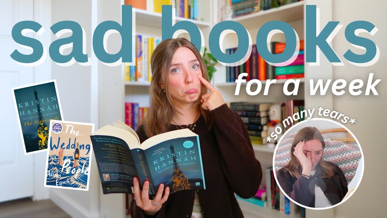читаю ГРУСТНЫЕ КНИГИ целую неделю *чтобы что-то почувствовать* 😢💙💧 | видеоблог о чтении без спойл...