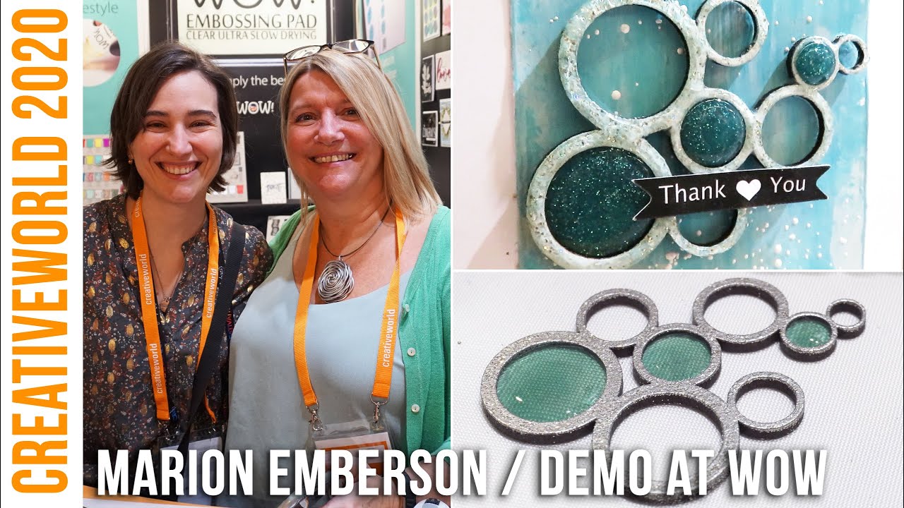 Creativeworld 2020 - Marion Emberson demo at WOW booth