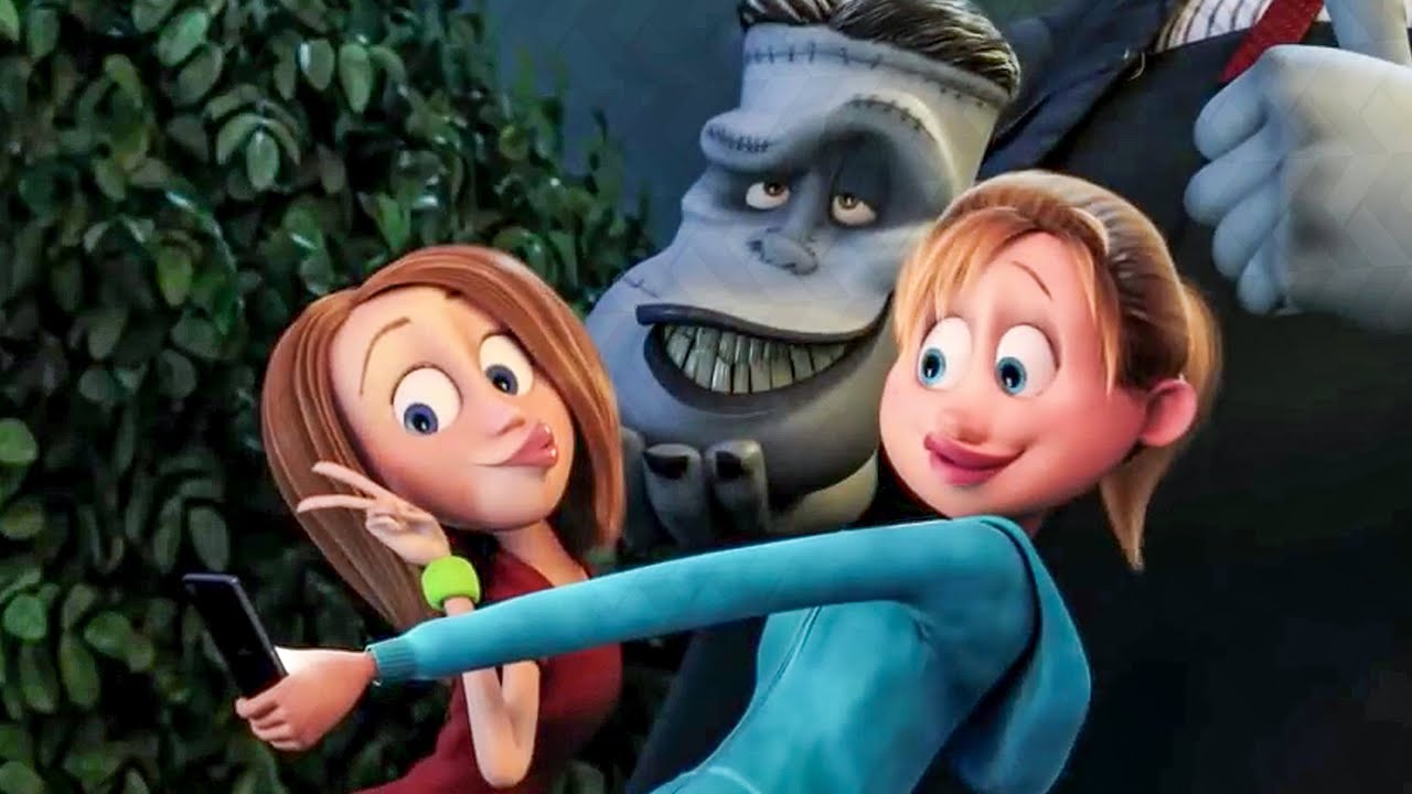 Selfie With Frankenstein Scene - HOTEL TRANSYLVANIA 2 (2015) Movie Clip